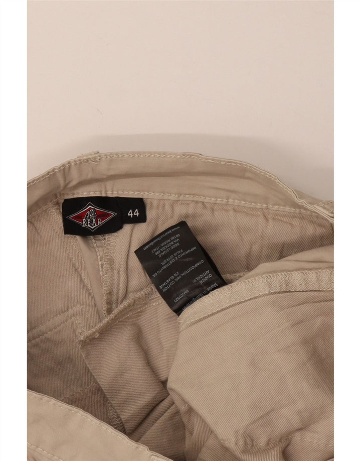Bear Herre Cargo Shorts IT 44 XS W30 Beige Bomuld