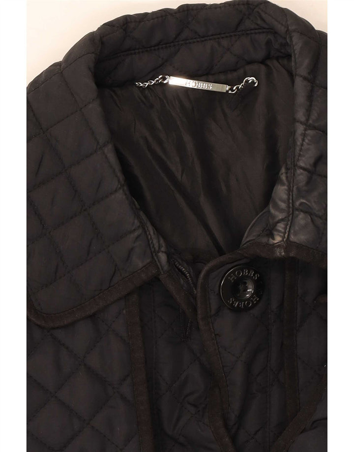 Hobbs Quiltet overfrakke til kvinder UK 8 Small Navy Blue