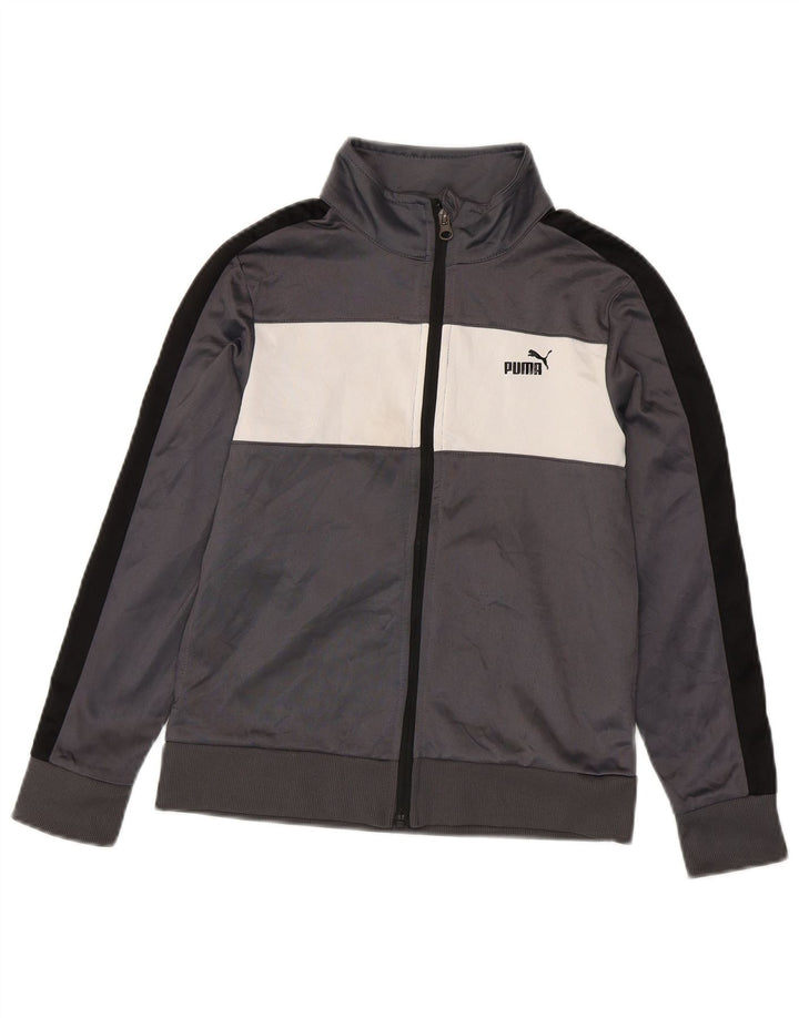 Puma Træningsdragt Topjakke til drenge 10-11 år Medium Grey Colourblock