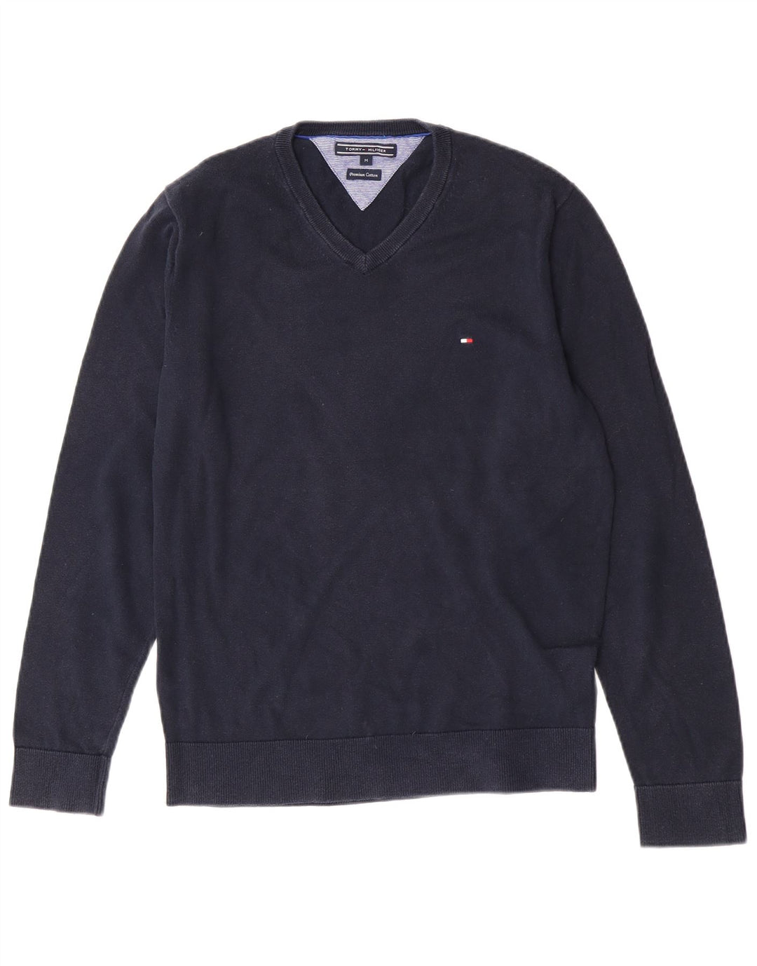 Tommy Hilfiger Herre V-hals sweater Medium Marineblå Bomuld