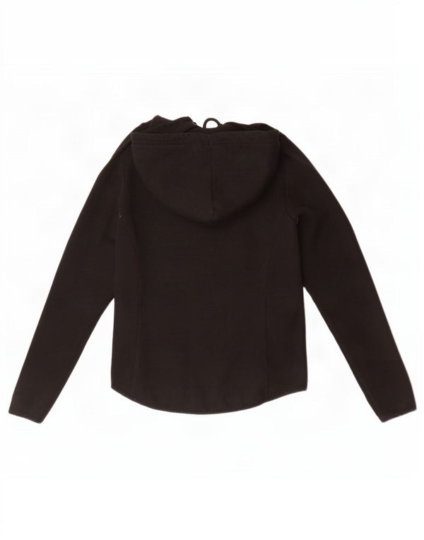 Superdry hættetrøje til kvinder med lynlås UK 12 Medium Black Polyester