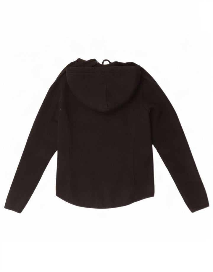 Superdry hættetrøje til kvinder med lynlås UK 12 Medium Black Polyester