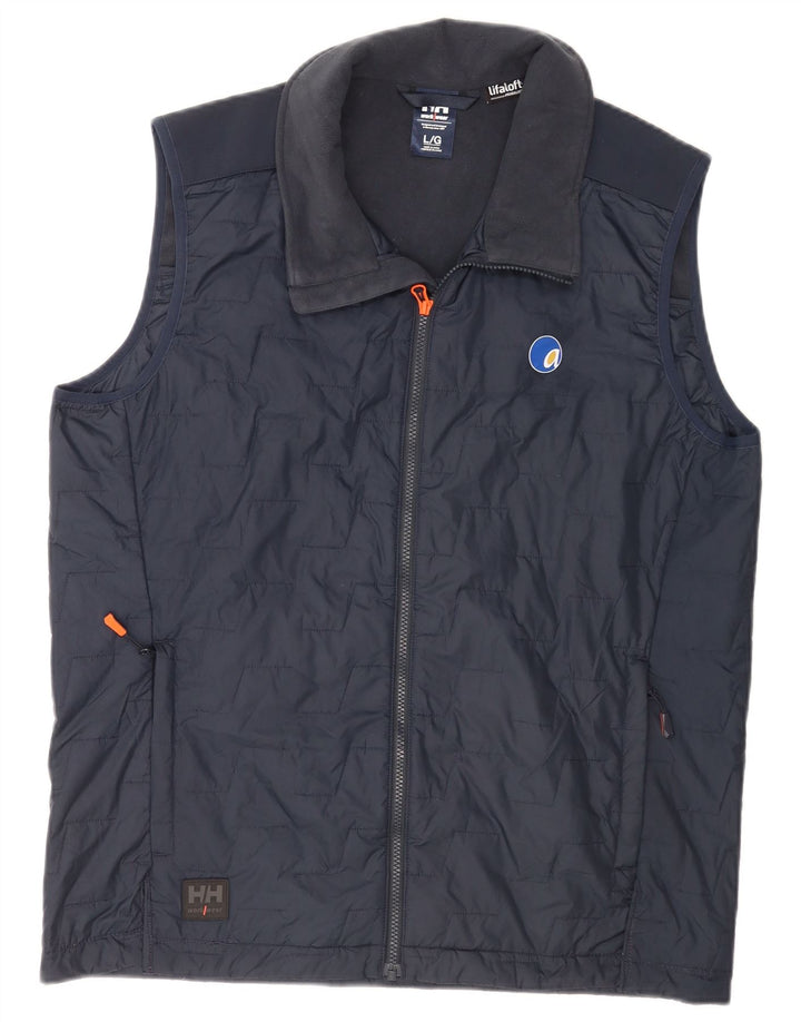 Helly Hansen Herre Polstret Gilet UK 40 Large Navy Blue Polyester