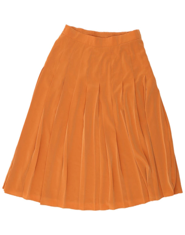 Jacques Vert Plisseret nederdel til kvinder UK 16 Large W34 Brown Polyester