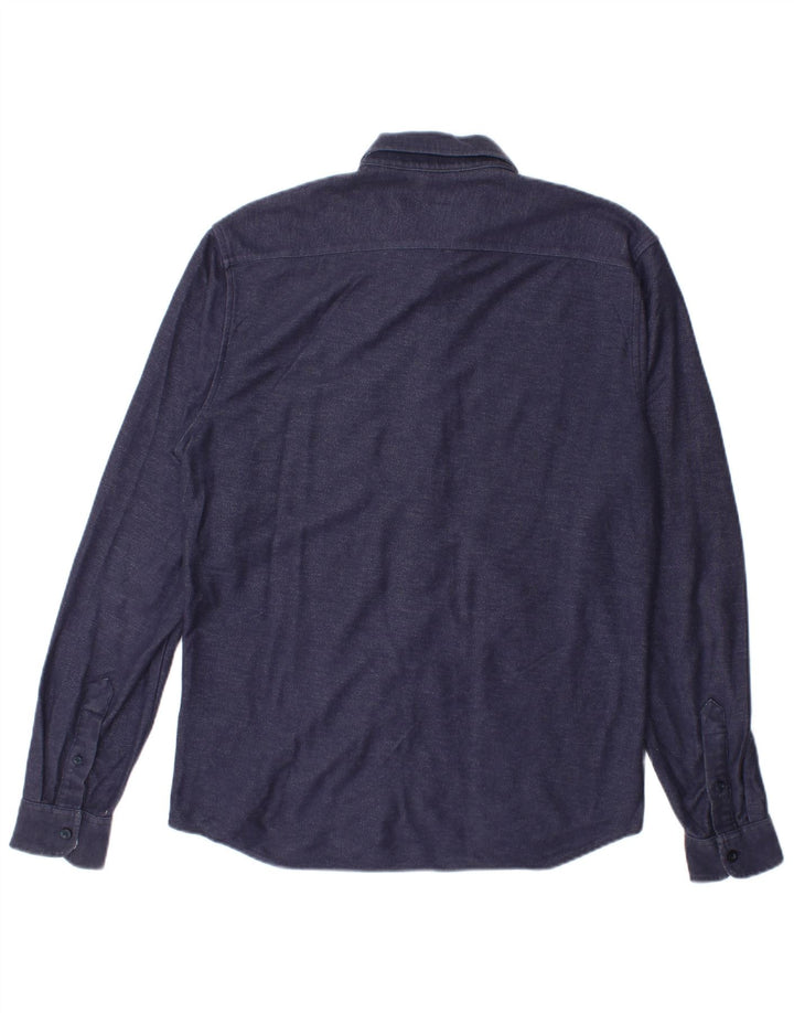 Dockers Herre Flex Slim Fit skjorte Medium Navy Blue