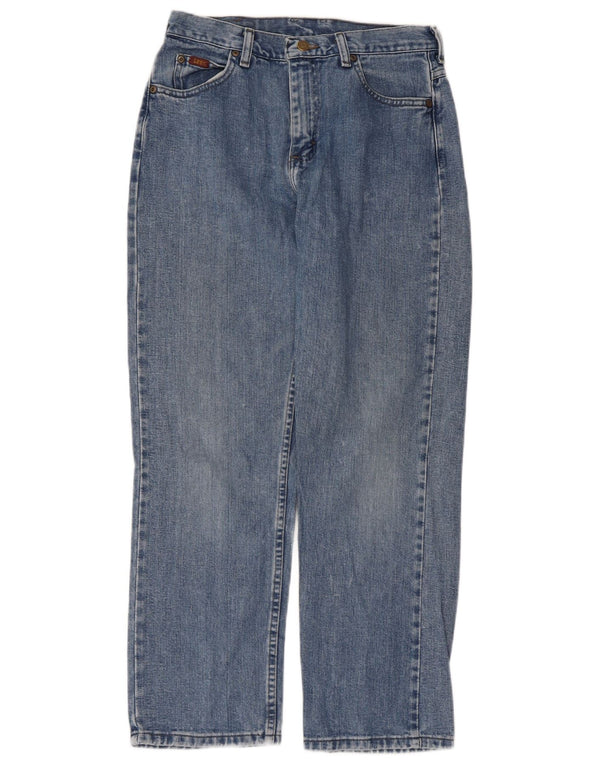 Lee Womens Petite Straight Jeans US 6 Medium W28 L28 Blue Cotton
