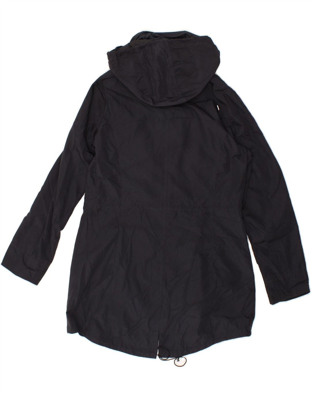 MICHAEL KORS Womens Hooded Windbreaker Coat UK 14 Medium Black Polyester Vintage Michael Kors and Second-Hand Michael Kors from Messina Hembry 