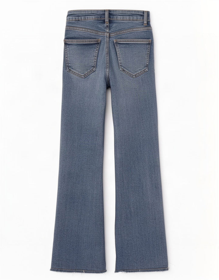 Zara Dame Bootcut Jeans EU 34 2XS W24 L24 Blå