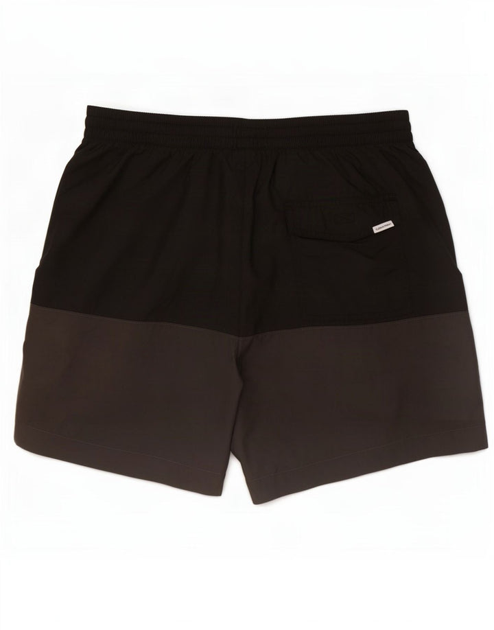 Calvin Klein Herre grafiske svømmeshorts Medium Sort Colourblock