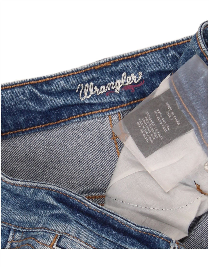 WRANGLER Dame denim Shorts US 7 Medium W32 Blå Bomuld