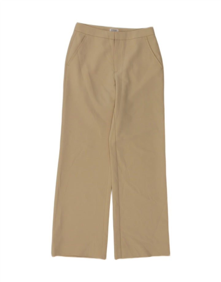 STEFANEL Womens Bootcut Chino Trousers IT 40 Small W28 L30 Beige Polyester Vintage Stefanel and Second-Hand Stefanel from Messina Hembry 