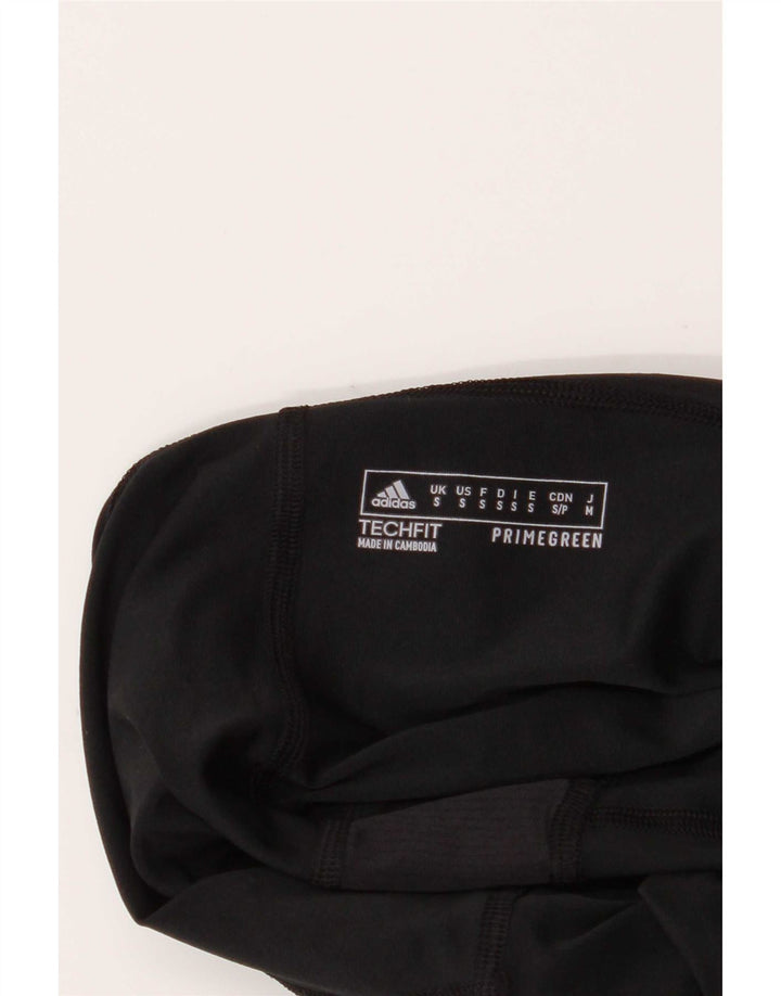 Adidas Graphic Leggings til kvinder UK 10 Small Black Polyester