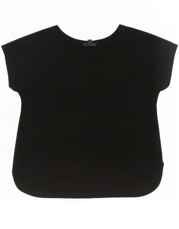 Marks & Spencer Womens Autograph Oversized T-Shirt Top UK 16 Large Black