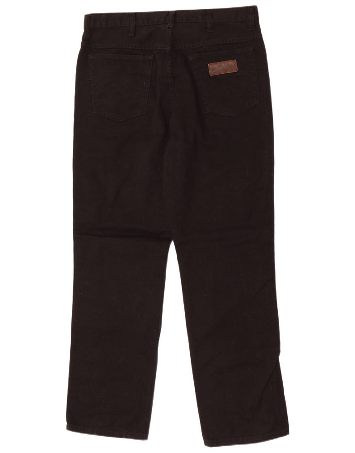 Wrangler Herre Ohio Straight Jeans W36 L32 Sort Bomuld