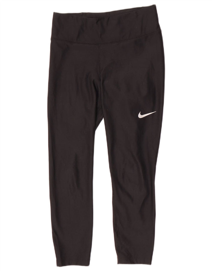 Nike Dame Dri Fit Leggings UK 6 XS Sort Polyester