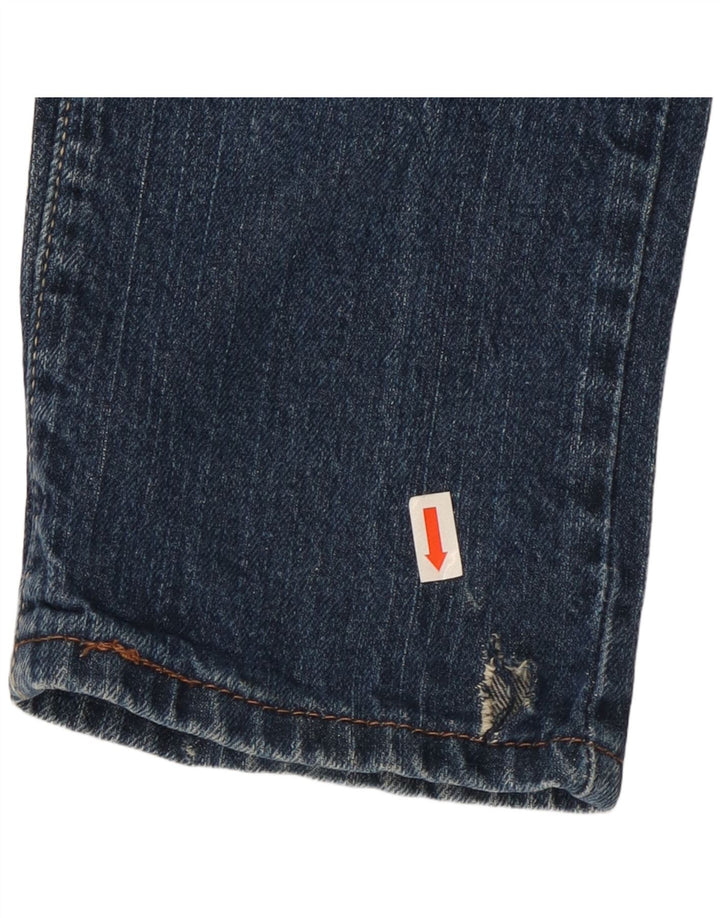 Levi's Dame 504 Vippede Slim Jeans US 5 Medium W30 L32 Blå Bomuld