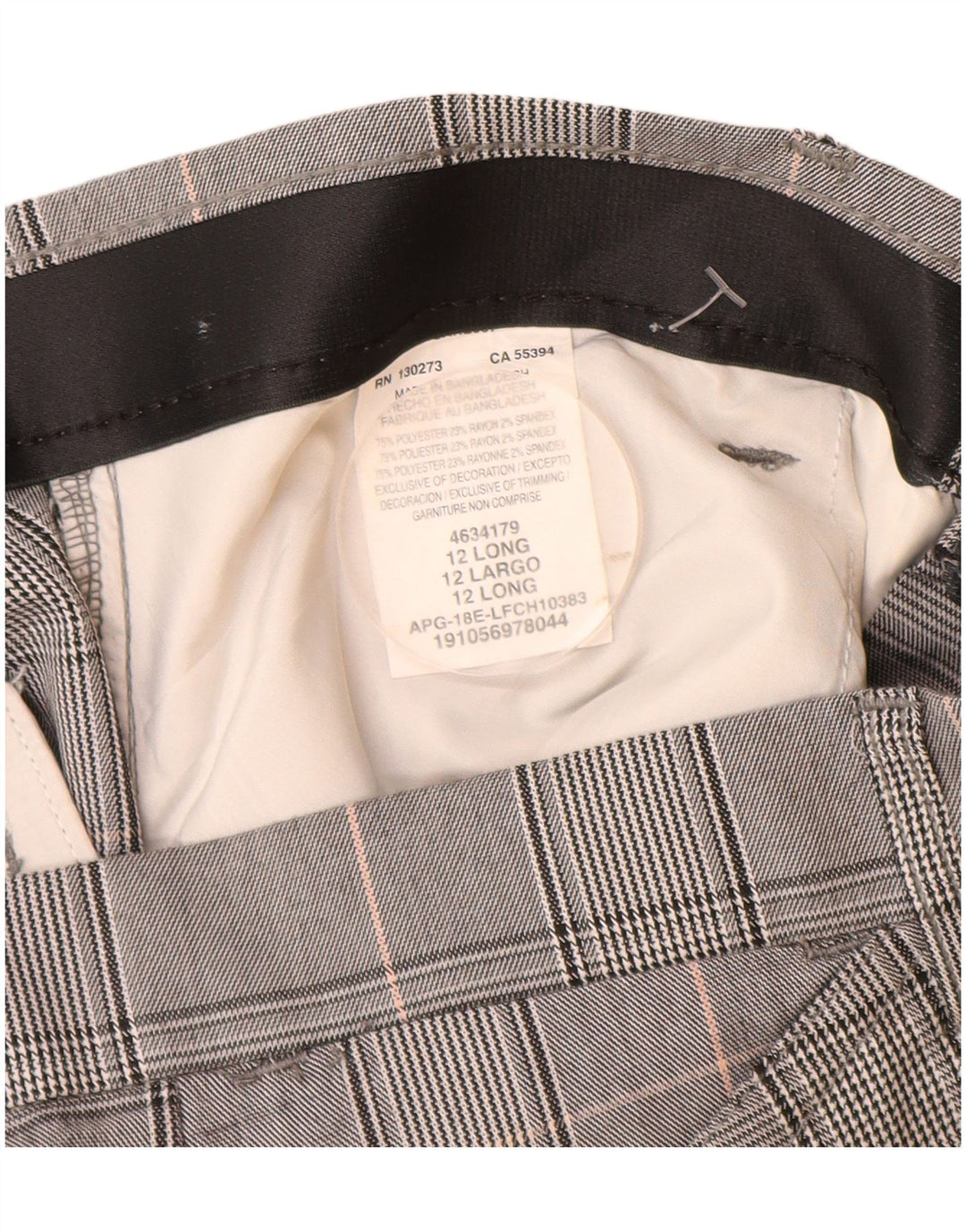 Lee Dame Mid Rise Casual Bukser US 12 Large W32 L32 Grå Polyester