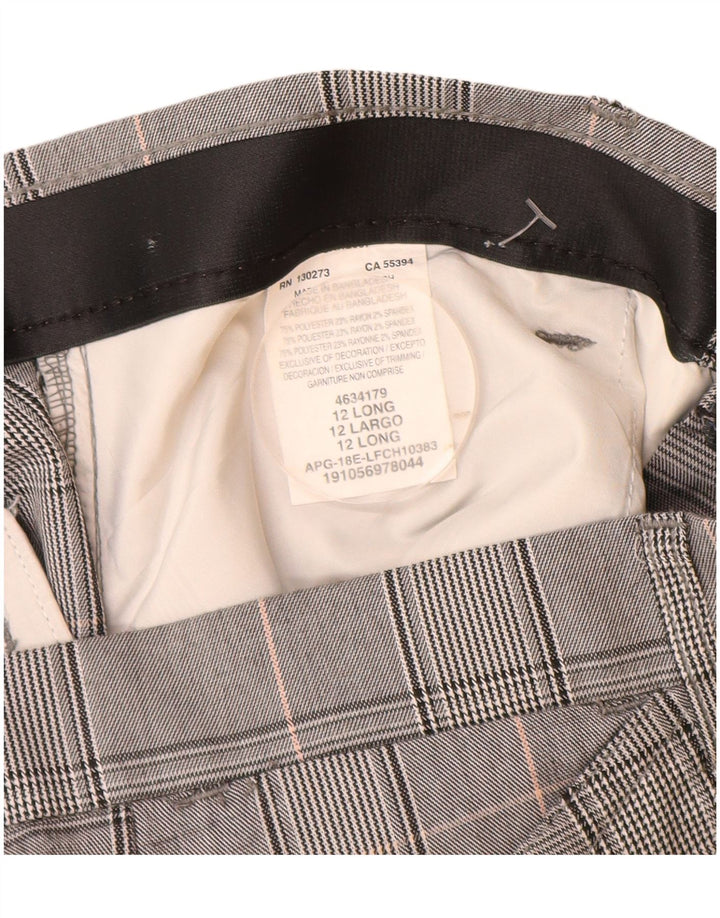 Lee Dame Mid Rise Casual Bukser US 12 Large W32 L32 Grå Polyester
