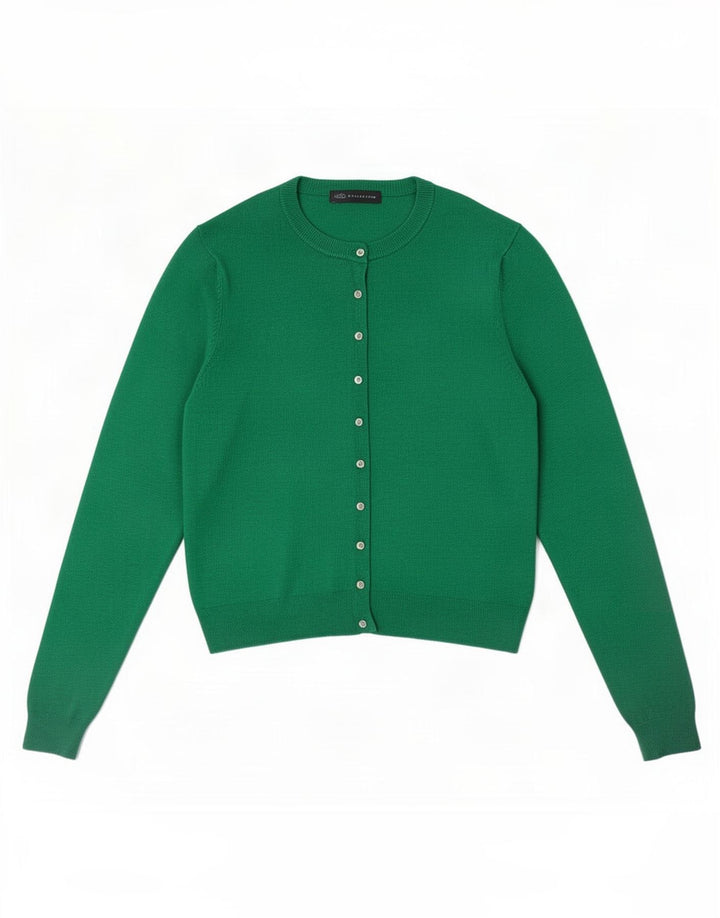 Marks & Spencer Dame Cardigan Sweater UK 14 Large Green Viscose