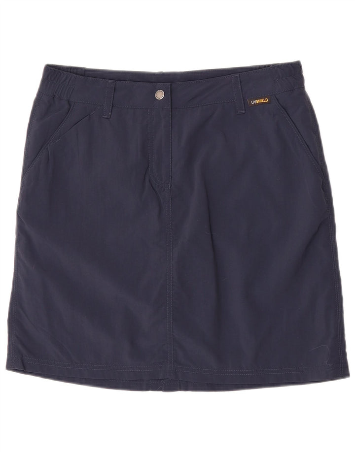 Jack Wolfskin Dame Mini-nederdel UK 8 Small W30 Navy Blue Polyamid
