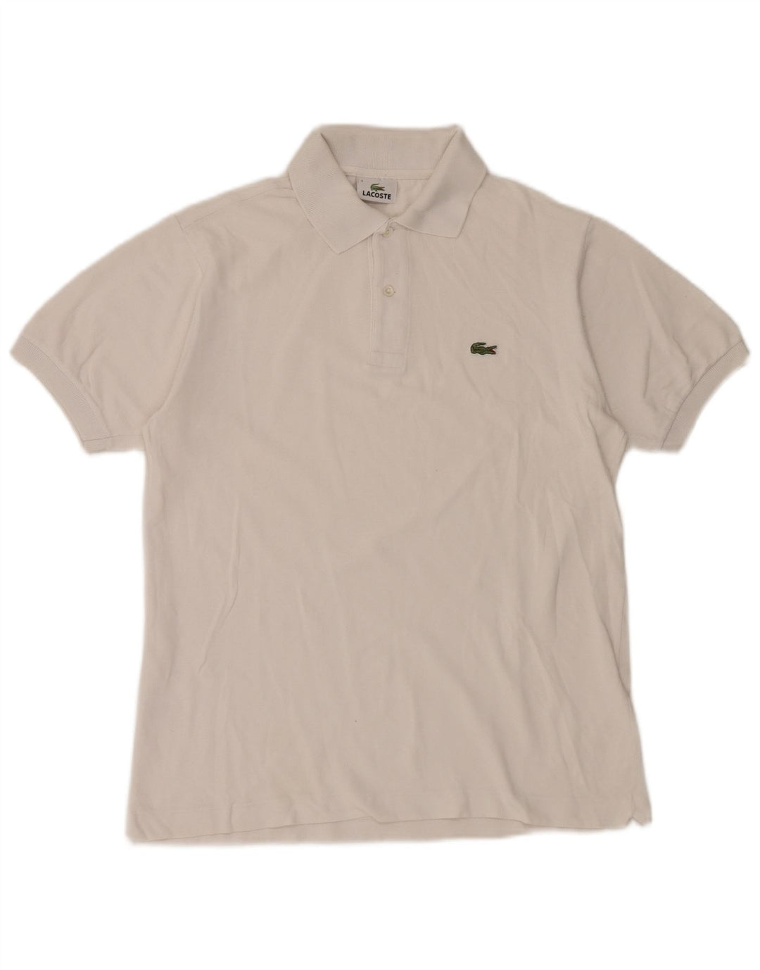 Lacoste herre poloskjorte str. 3 Lille hvid bomuld