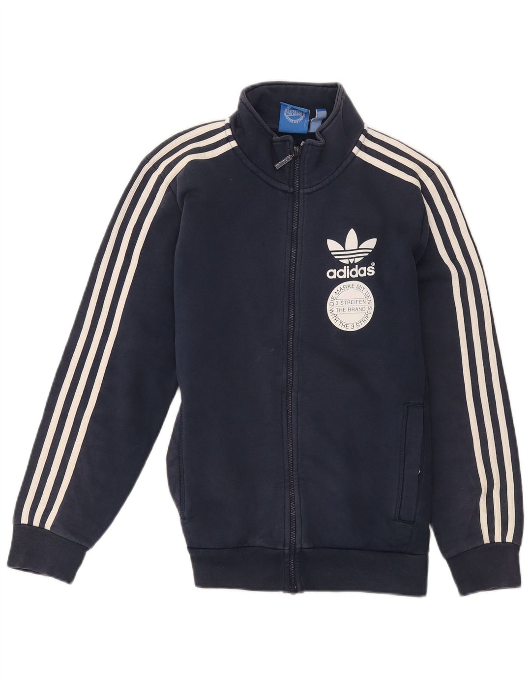 Adidas Herre grafisk træningsdragt Top jakke Lille marineblå bomuld