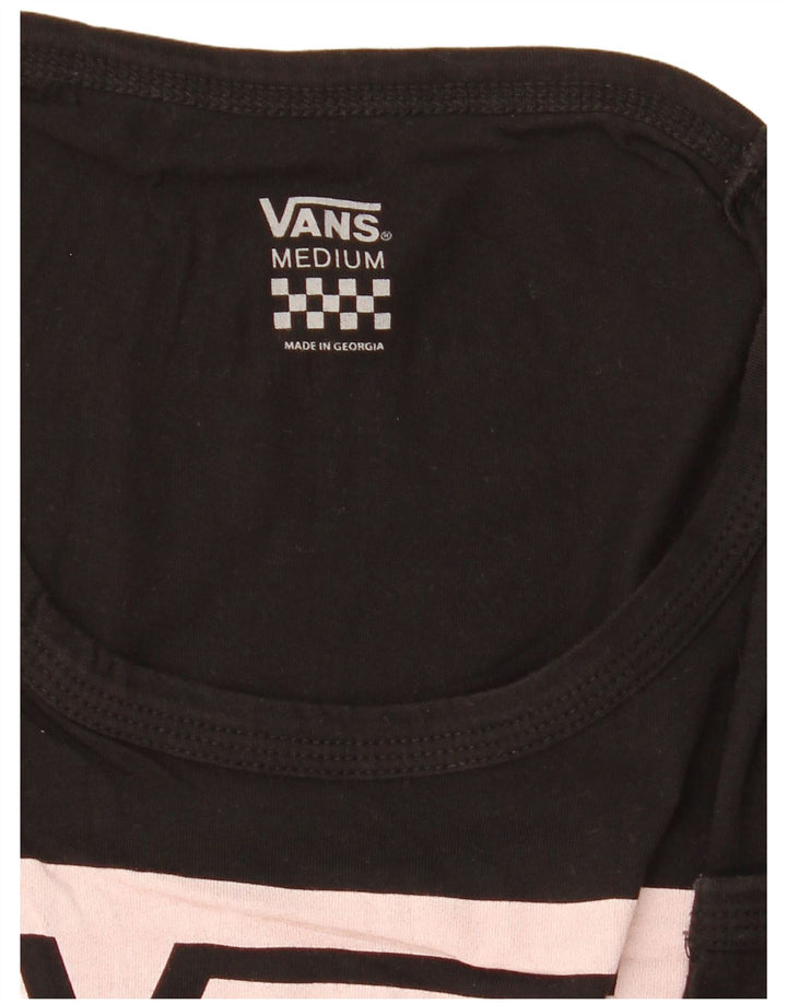 Vans Dame Grafisk Vest Top UK 12 Medium Sort