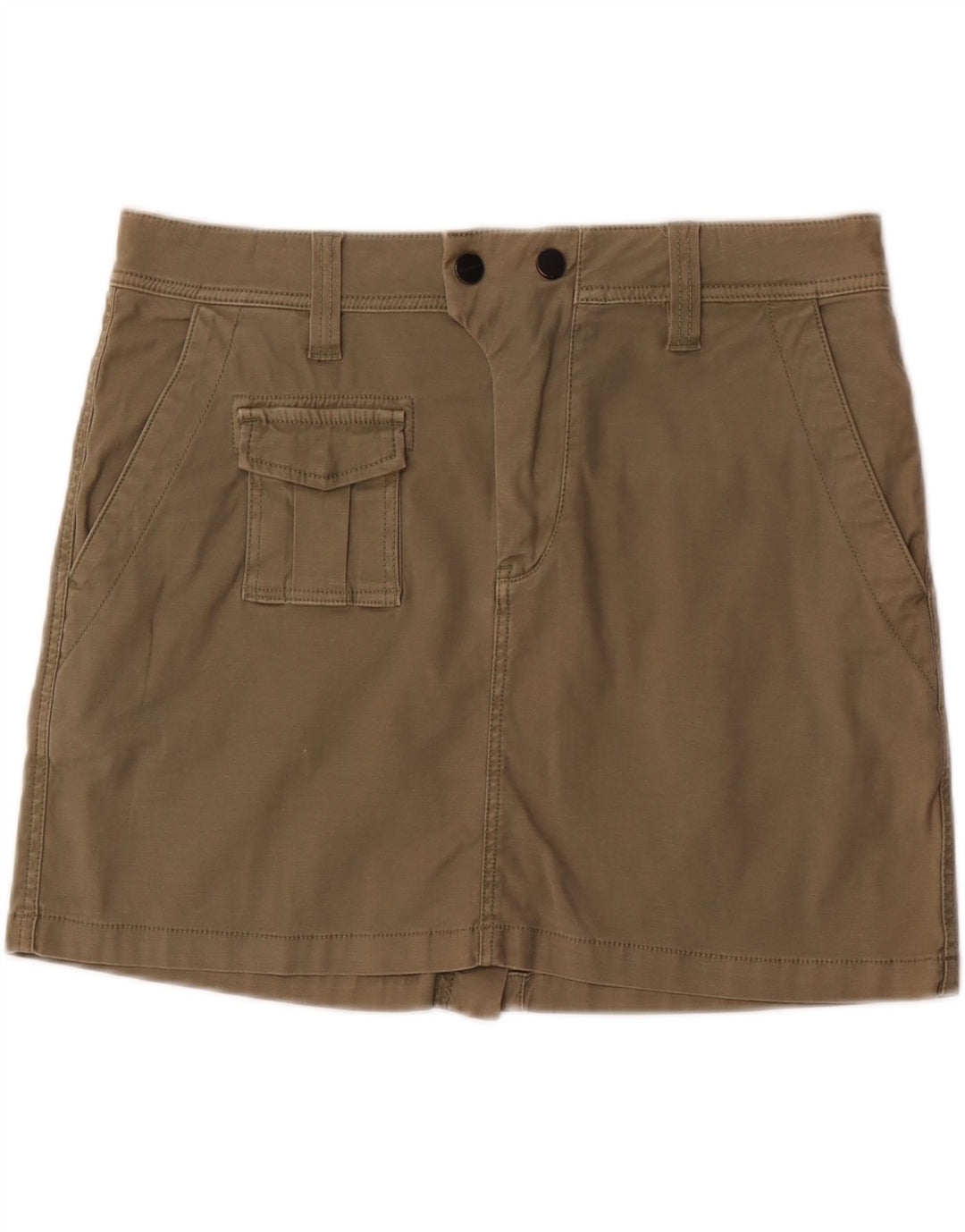 Replay Dame Cargo Skirt Large W34 Khaki Cotton