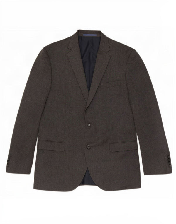 Marks & Spencer Herre 2-knaps blazerjakke UK 42 Stor grå polyester