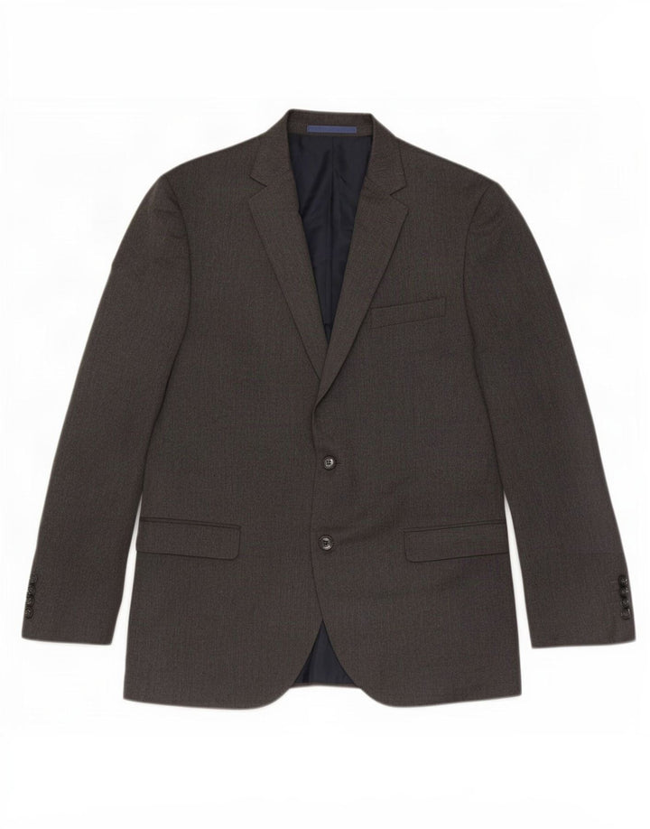 Marks & Spencer Herre 2-knaps blazerjakke UK 42 Stor grå polyester
