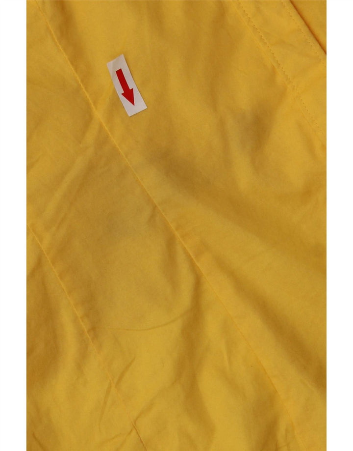 LEE Womens Riders kortærmet skjorte UK 14 Medium Yellow Cotton