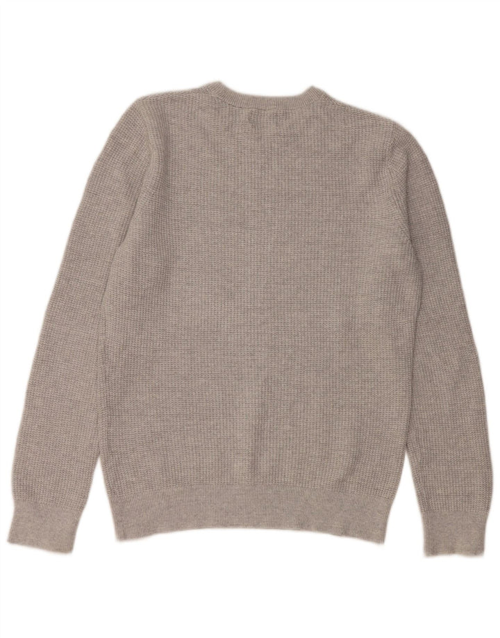 Superdry Herre sweater med rund hals, mellemgrå bomuld