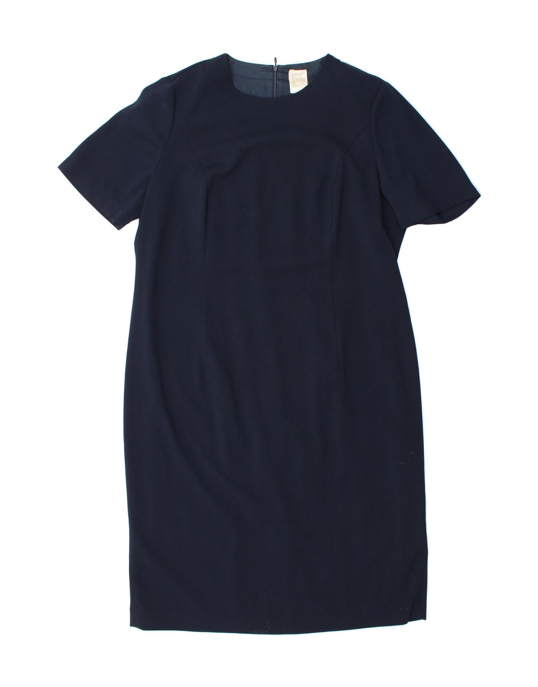 FRANKENWALDER Womens Sheath Dress EU 44 XL Navy Blue Acetate Vintage Frankenwalder and Second-Hand Frankenwalder from Messina Hembry 