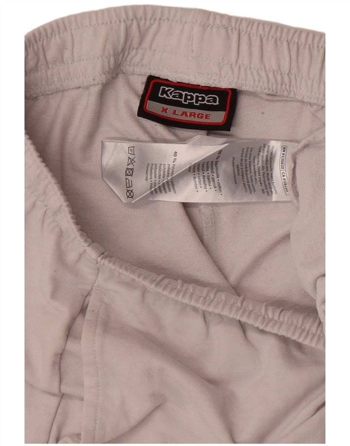 Kappa Herre grafiske sportsshorts XL hvid bomuld