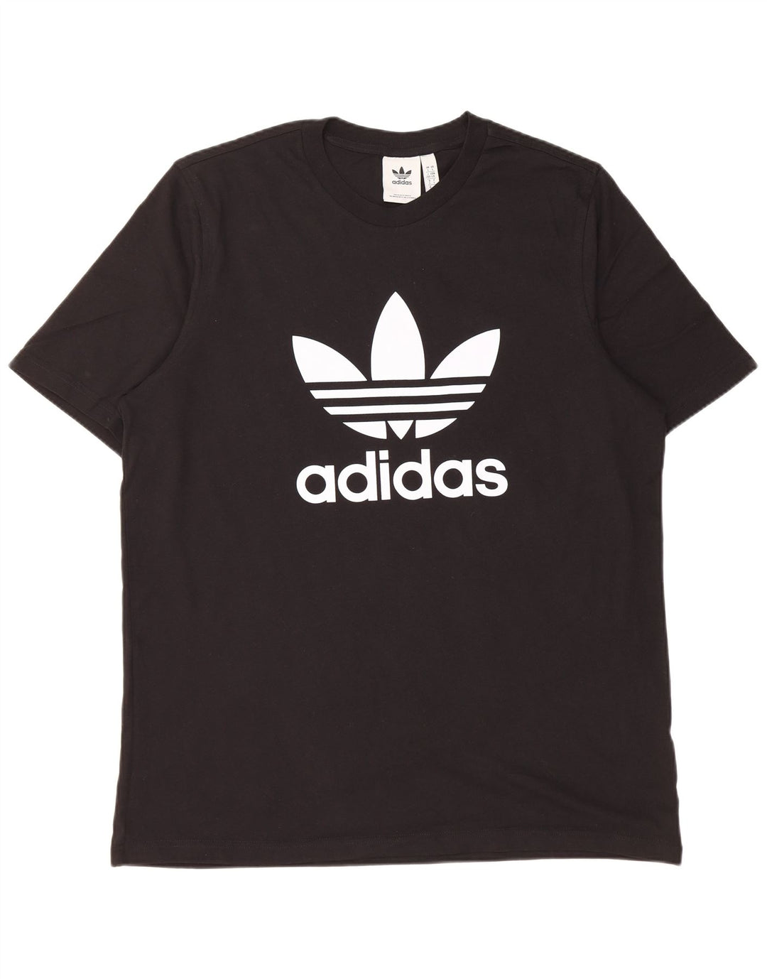 Adidas Grafisk T-shirt top til mænd, stor sort bomuld