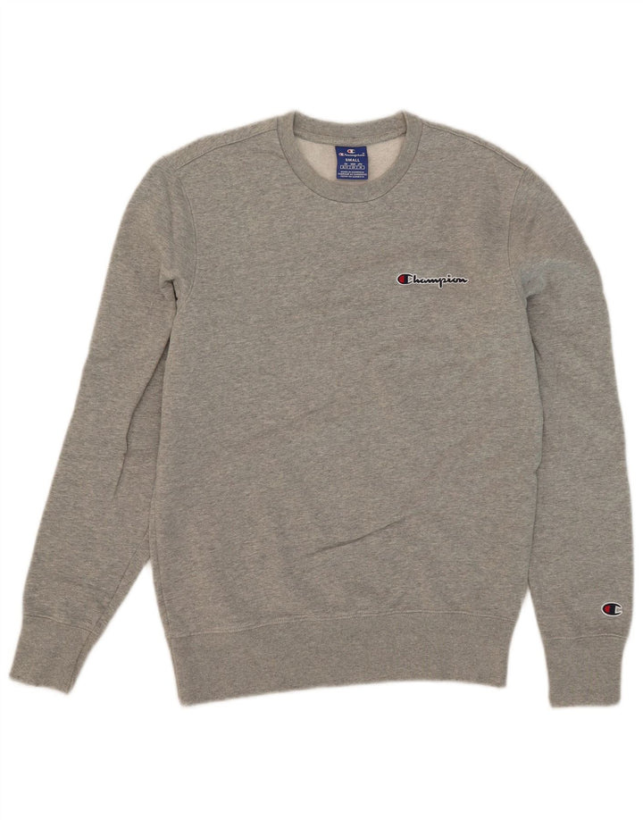 Champion Herre Sweatshirt Jumper Lille Grå Bomuld