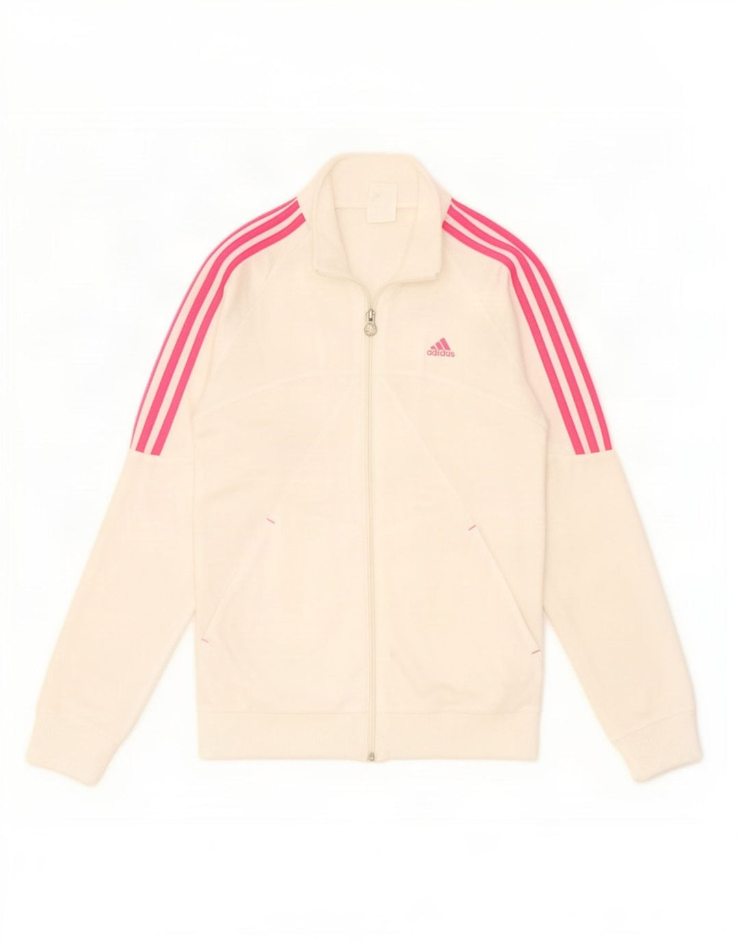Adidas Pige Træningsdragt Topjakke 14-15 År Off White Polyester