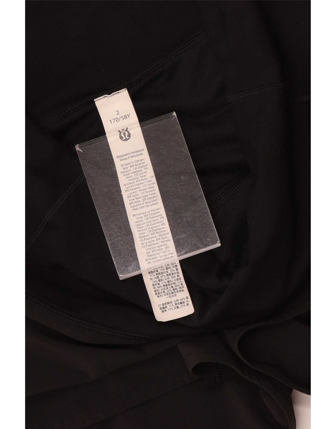 Lululemon sportsshorts til kvinder US 2 XS sort nylon