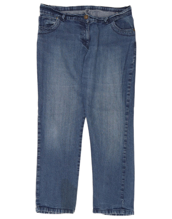 Marks & Spencer Herre Straight Jeans UK 16 Large W34 L27 Blue Cotton