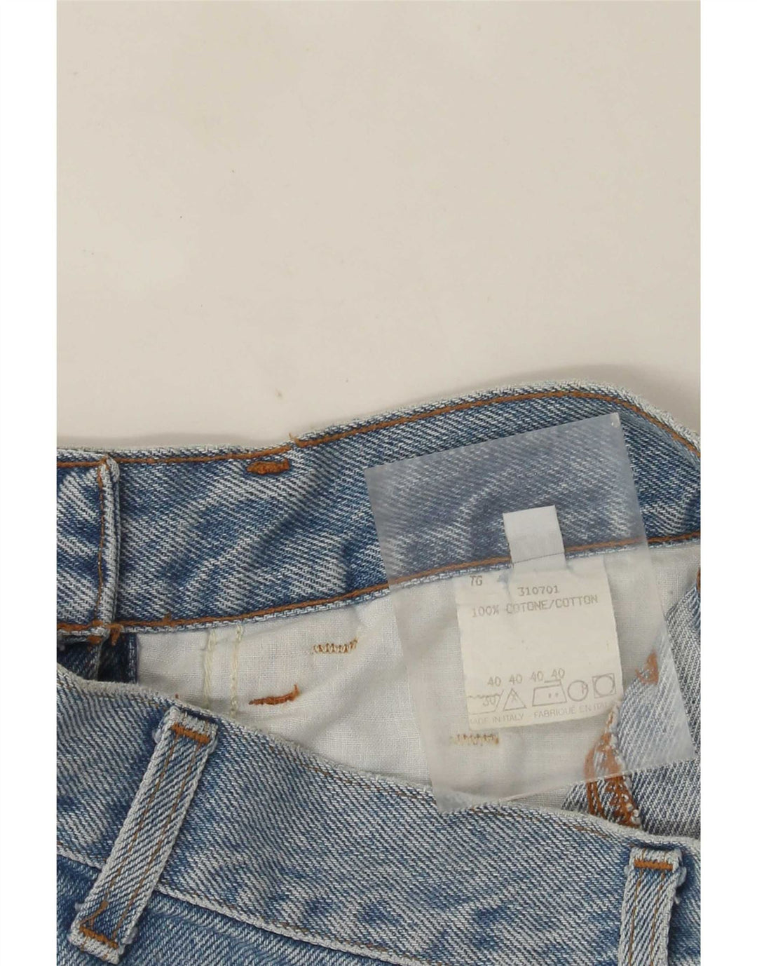 Vintage denimnederdel til kvinder IT 40 Lille W25 blå bomuld
