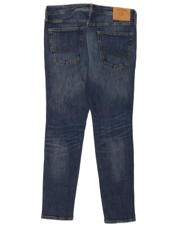 Jack & Jones Herre Liam Skinny Jeans W32 L30 Blå Bomuld