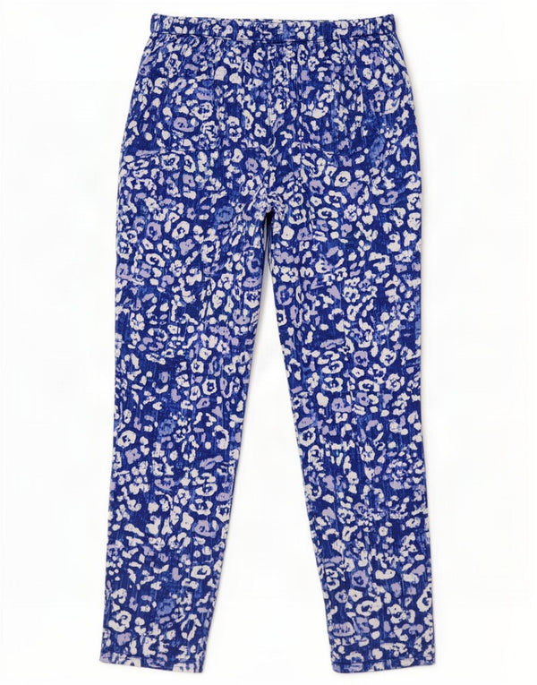 Marks & Spencer Damebukser UK 12 Medium W32 L27 Blue Animal Print