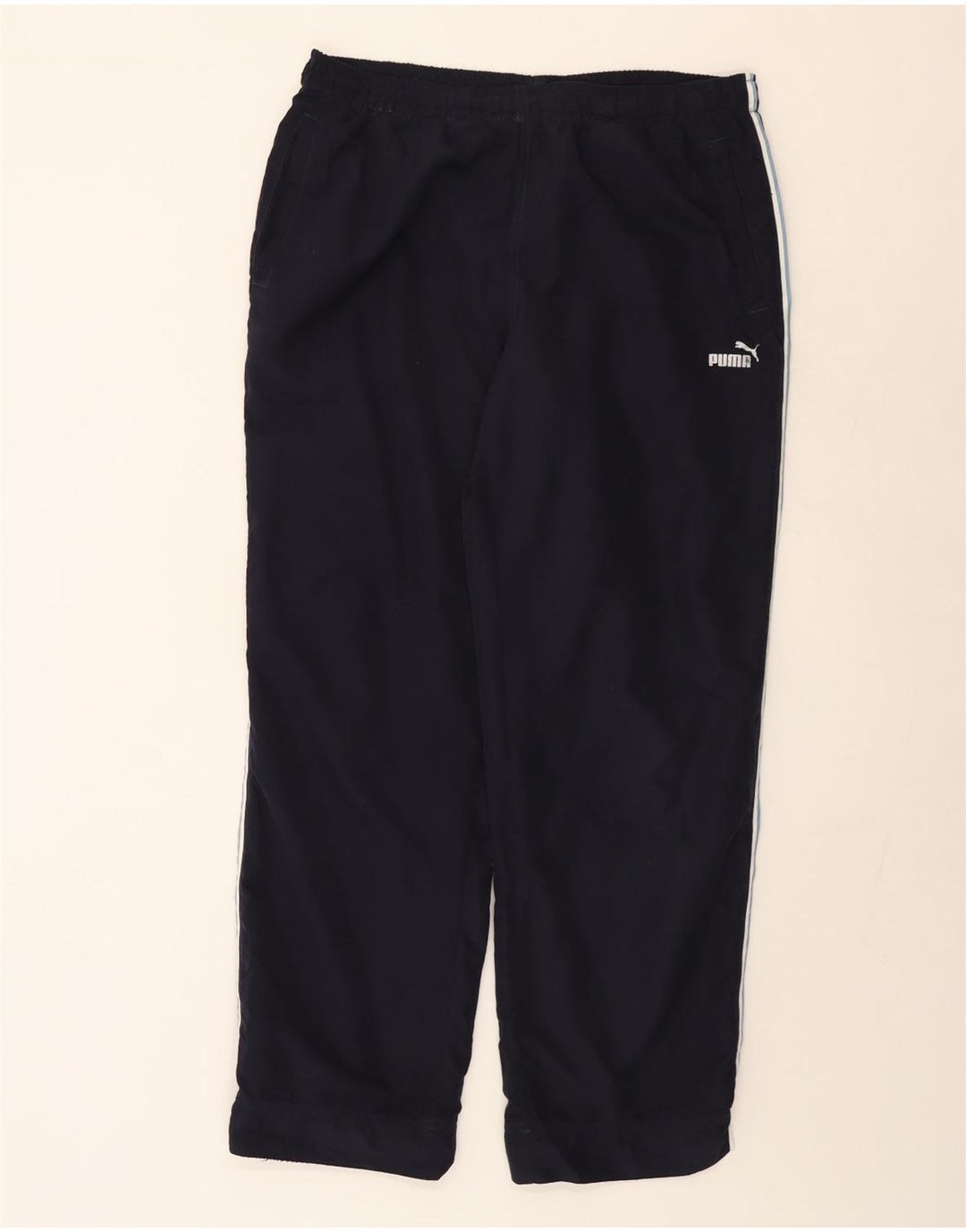 Puma træningsdragt bukser til kvinder UK 16 Large Navy Blue Polyester