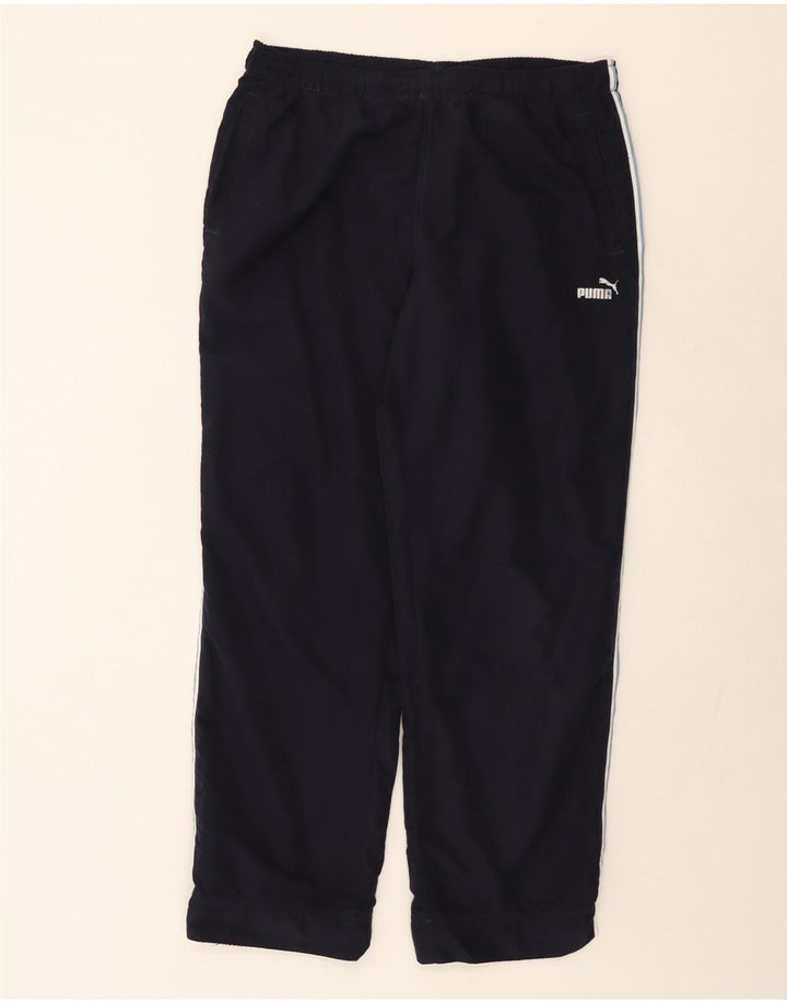 Puma træningsdragt bukser til kvinder UK 16 Large Navy Blue Polyester