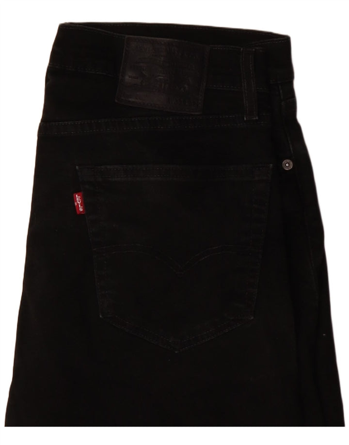 Levi's Herre 502 tilspidsede jeans W33 L29 sort bomuld