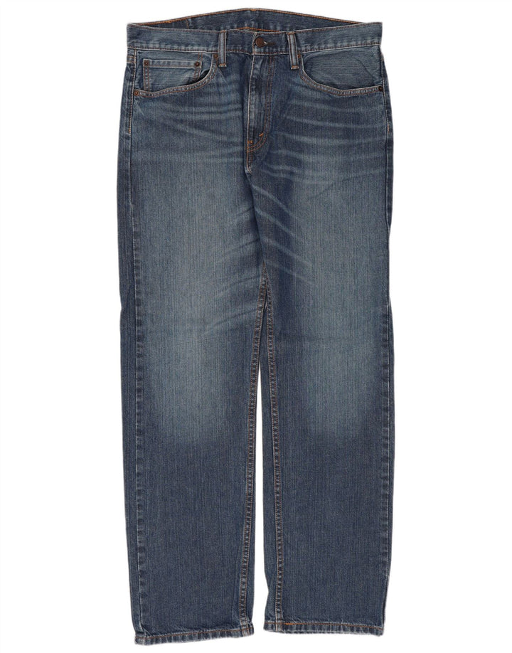 Levi's Herre 505 Straight Jeans W34 L32 Blå Bomuld