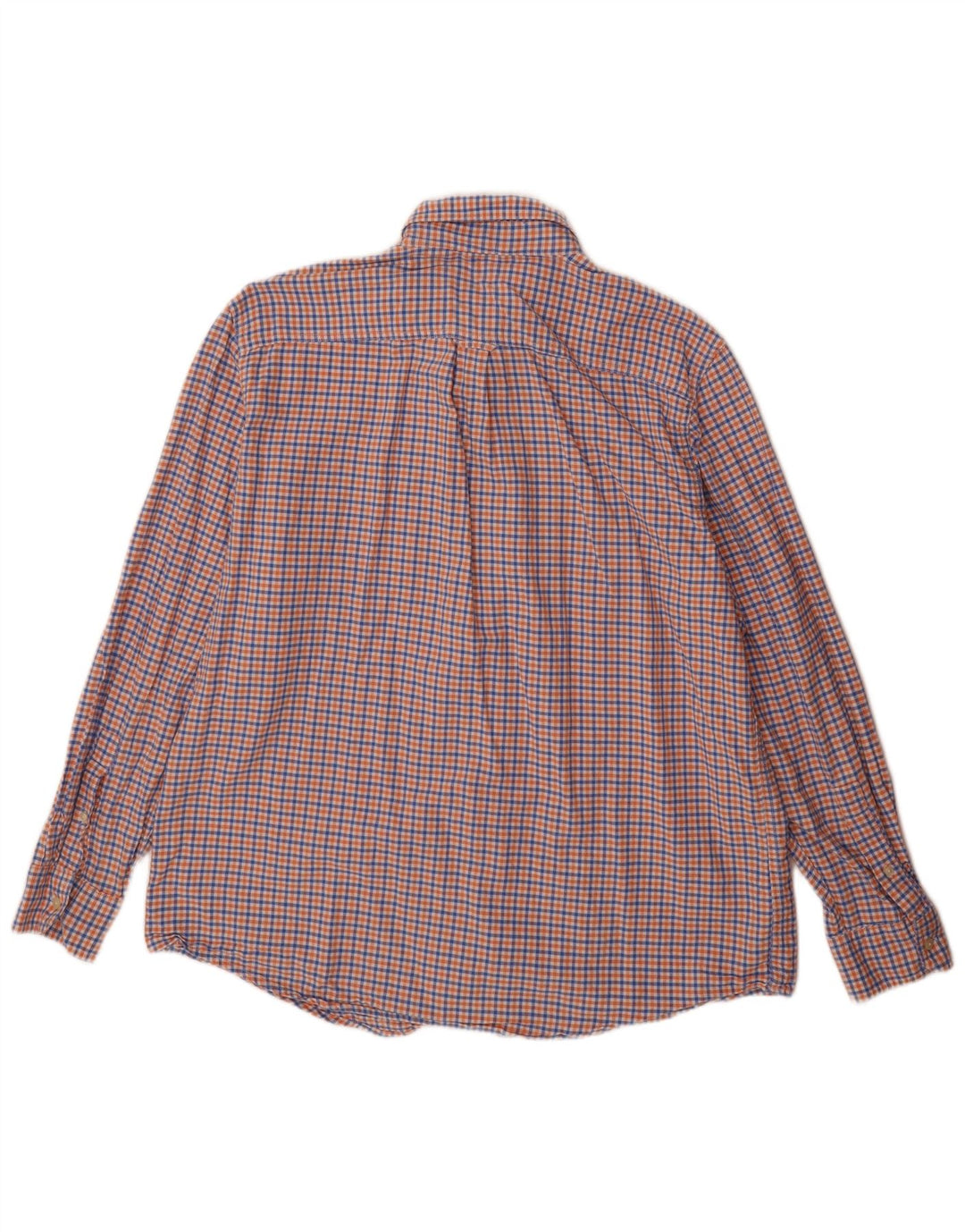 Chaps Herre Flanelskjorte XL Blå Gingham Bomuld