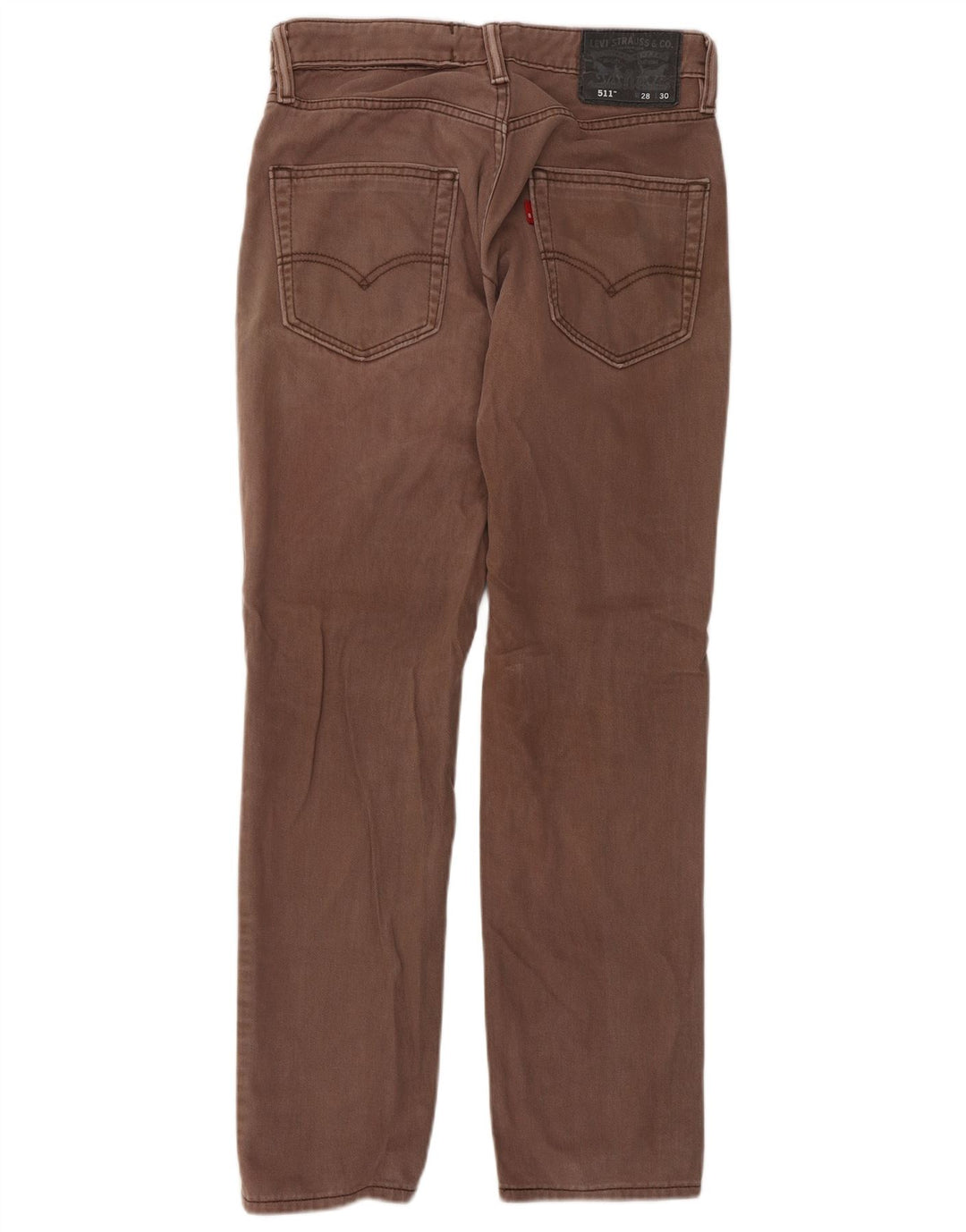 Levi's Herre 511 Slim Jeans W28 L30 Brun Bomuld