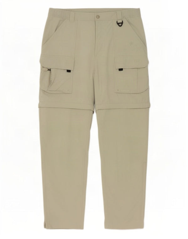 Columbia Herre Hiking Cargo Bukser Medium W32 L32 Khaki Polyester