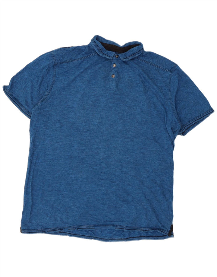BKE Polo Shirt til mænd 2XL Blå Flecked Bomuld